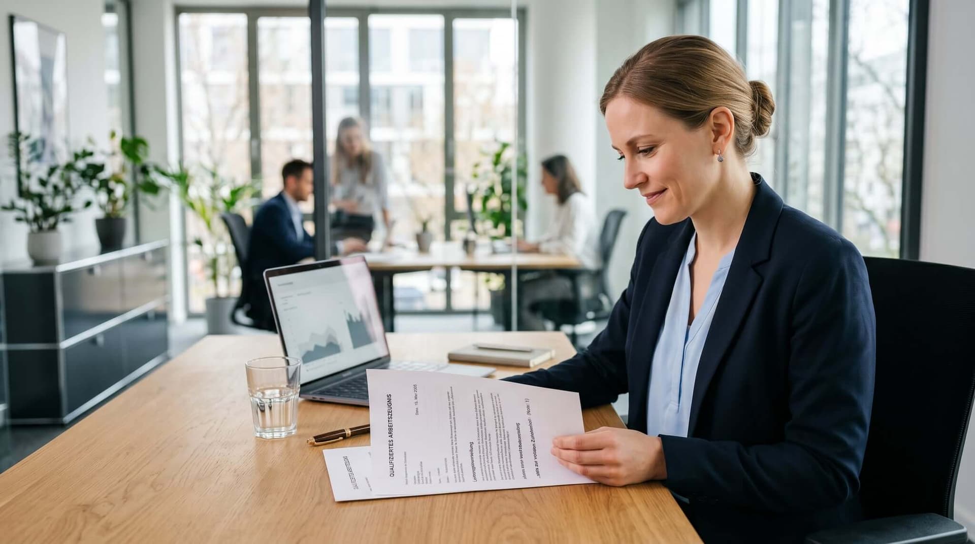 Qualifiziertes Arbeitszeugnis 2026 — Vorlage mit Frist und Mustertext für Note 1-2